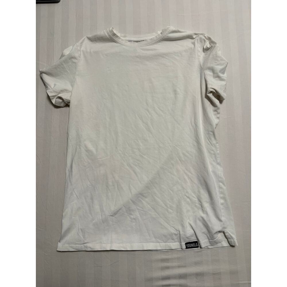 YoungLA White Athletic Performance T Shirt Men’s L